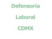 Defensoría Laboral CDMX