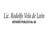 Lic. Rodolfo Vela de León - Notario Público No. 80