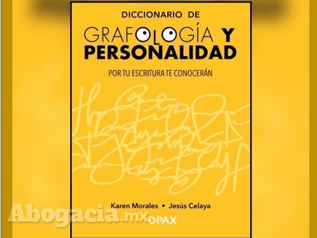 Libro a la venta de diccionario de grafología y personalidad