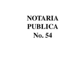 Notaría Pública 54