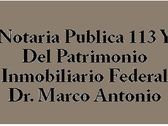 Notaria Publica 113 Y Del Patrimonio Inmobiliario Federal Dr. Marco Antonio